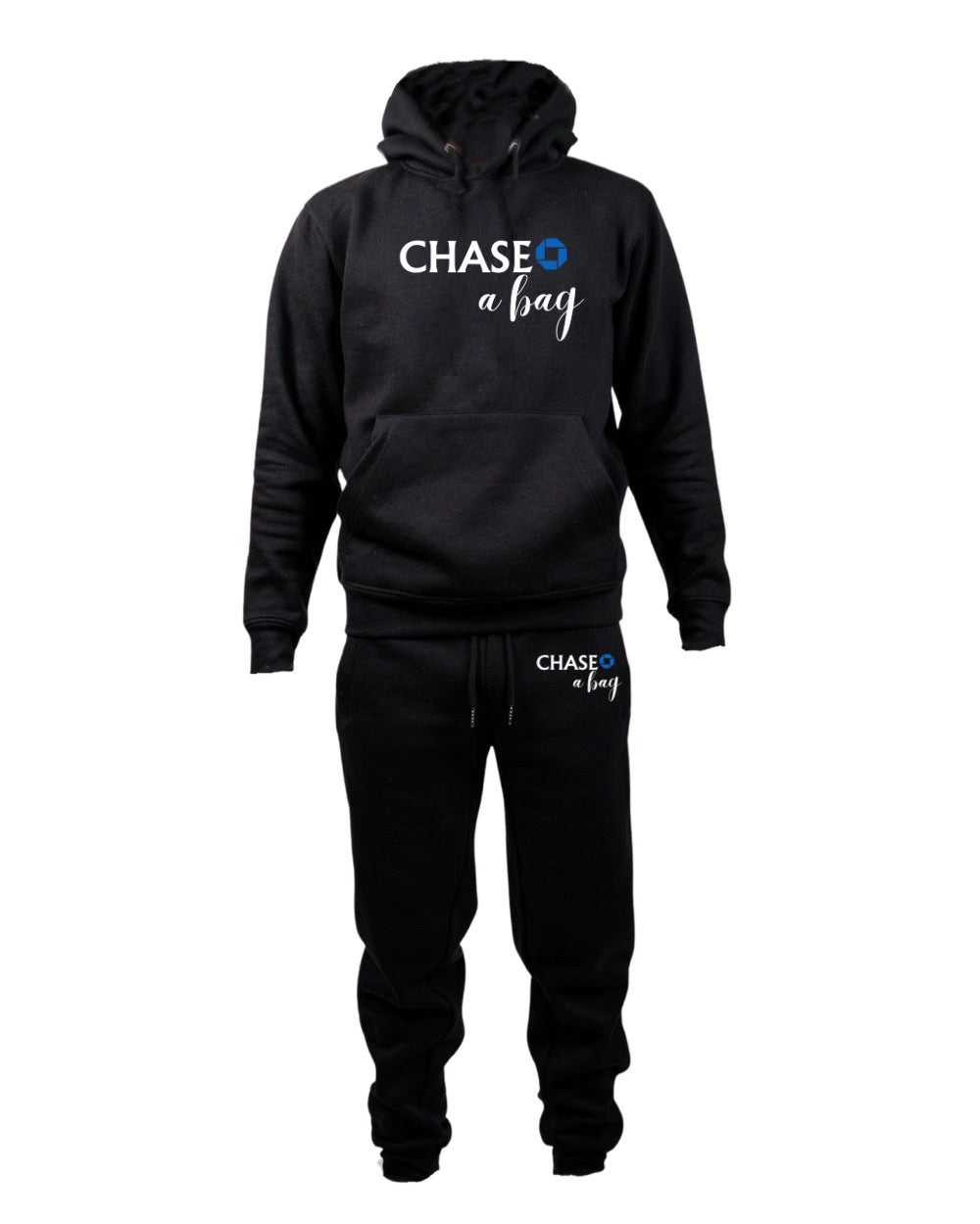 chase a bag sweatsuit set unisex