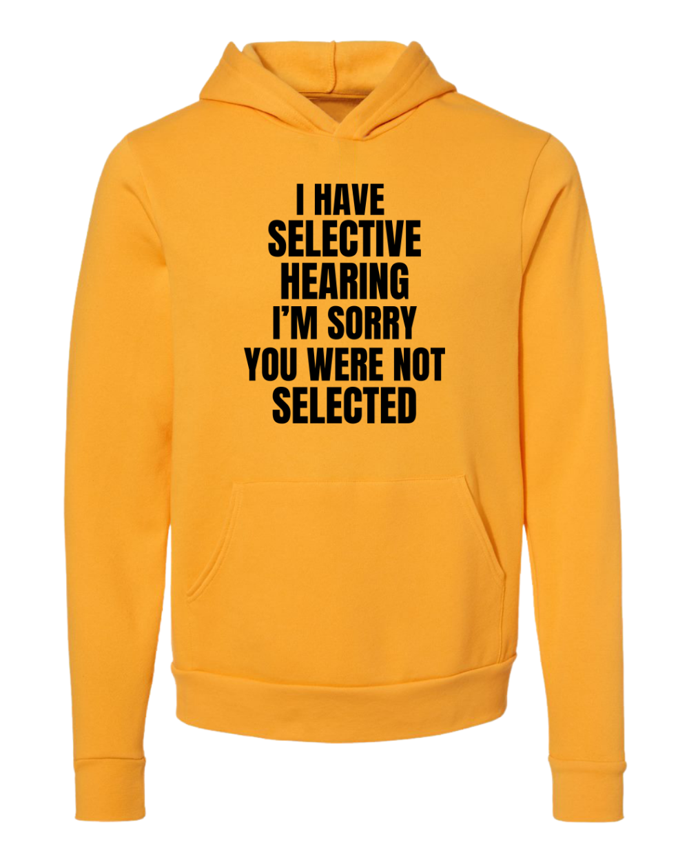 selective hearing hoodie