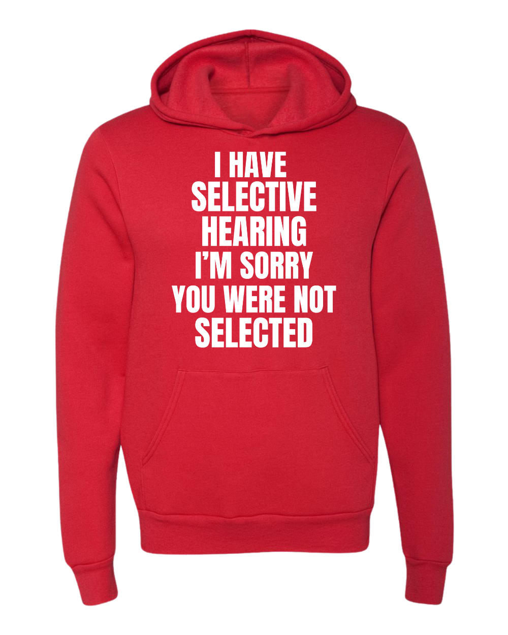 selective hearing hoodie